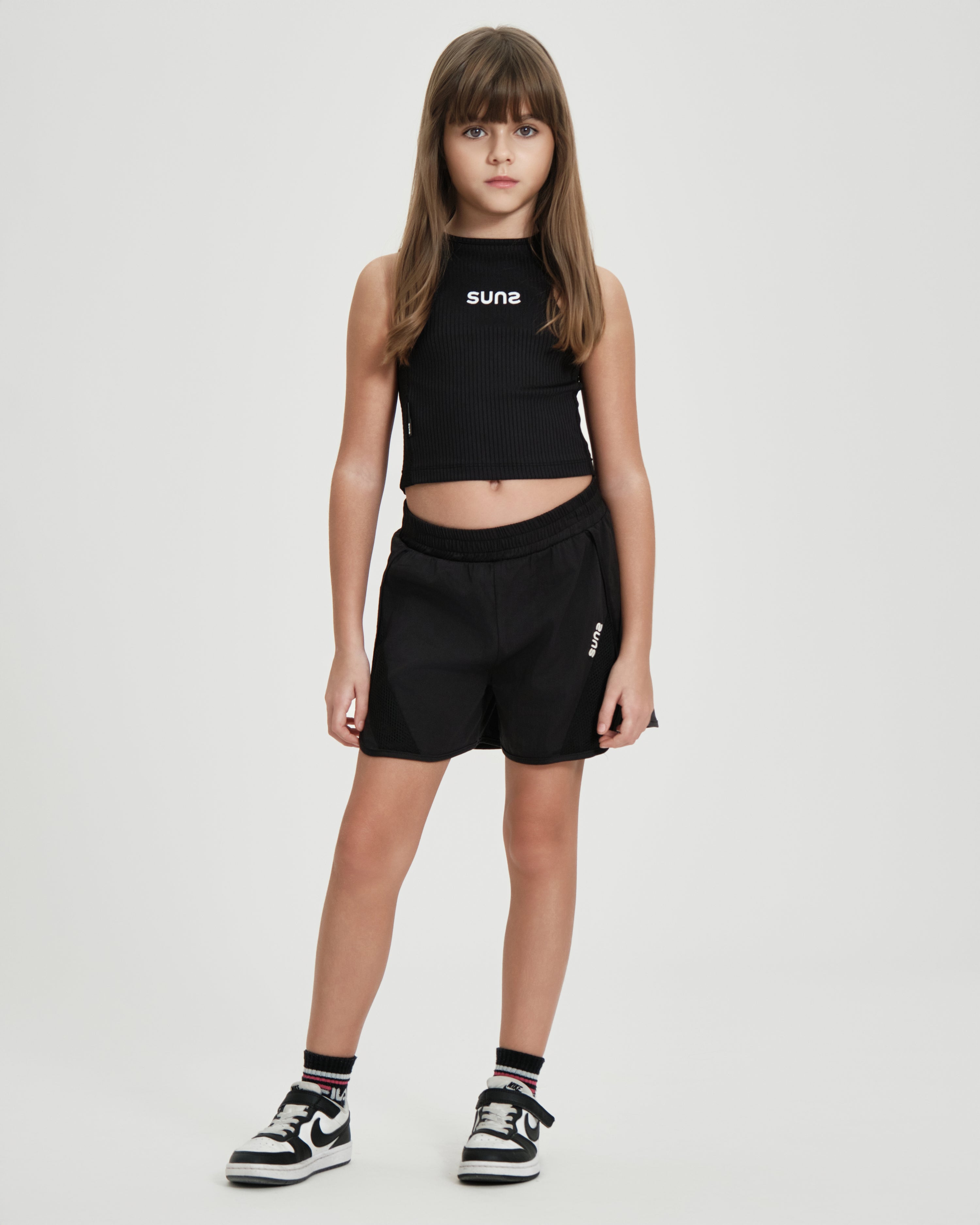 Top crop bambina SUNS K Dafne a costine