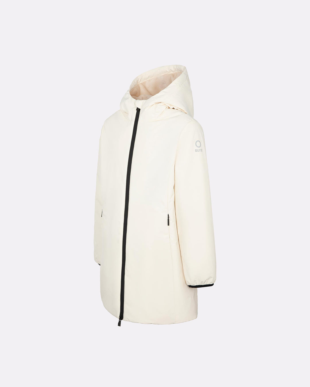 Giubbotto Bambina Suns Aurelia Velour con cappuccio e interno in eco fur