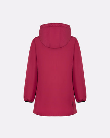 Giubbotto Bambina Suns Aurelia Velour con cappuccio e interno in eco fur