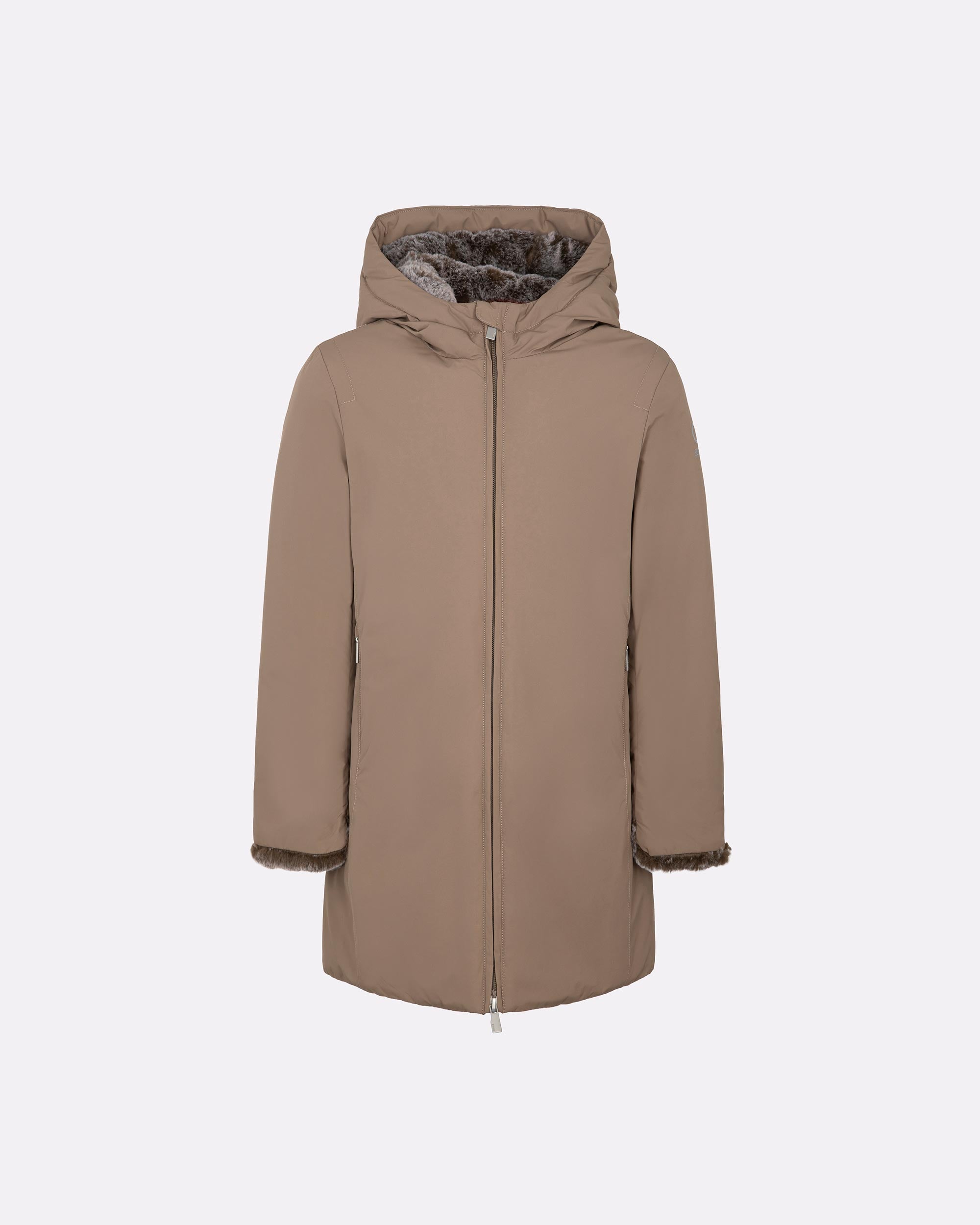 Giubbotto Bambina Suns Marmolada Fur con interno in eco pelliccia