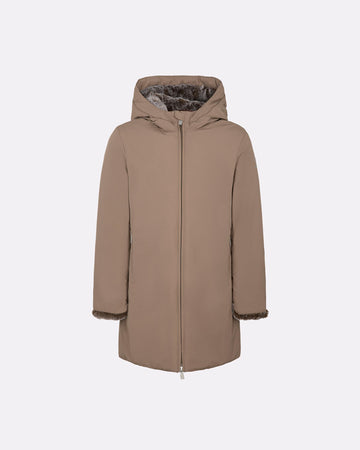 Giubbotto Bambina Suns Marmolada Fur con interno in eco pelliccia