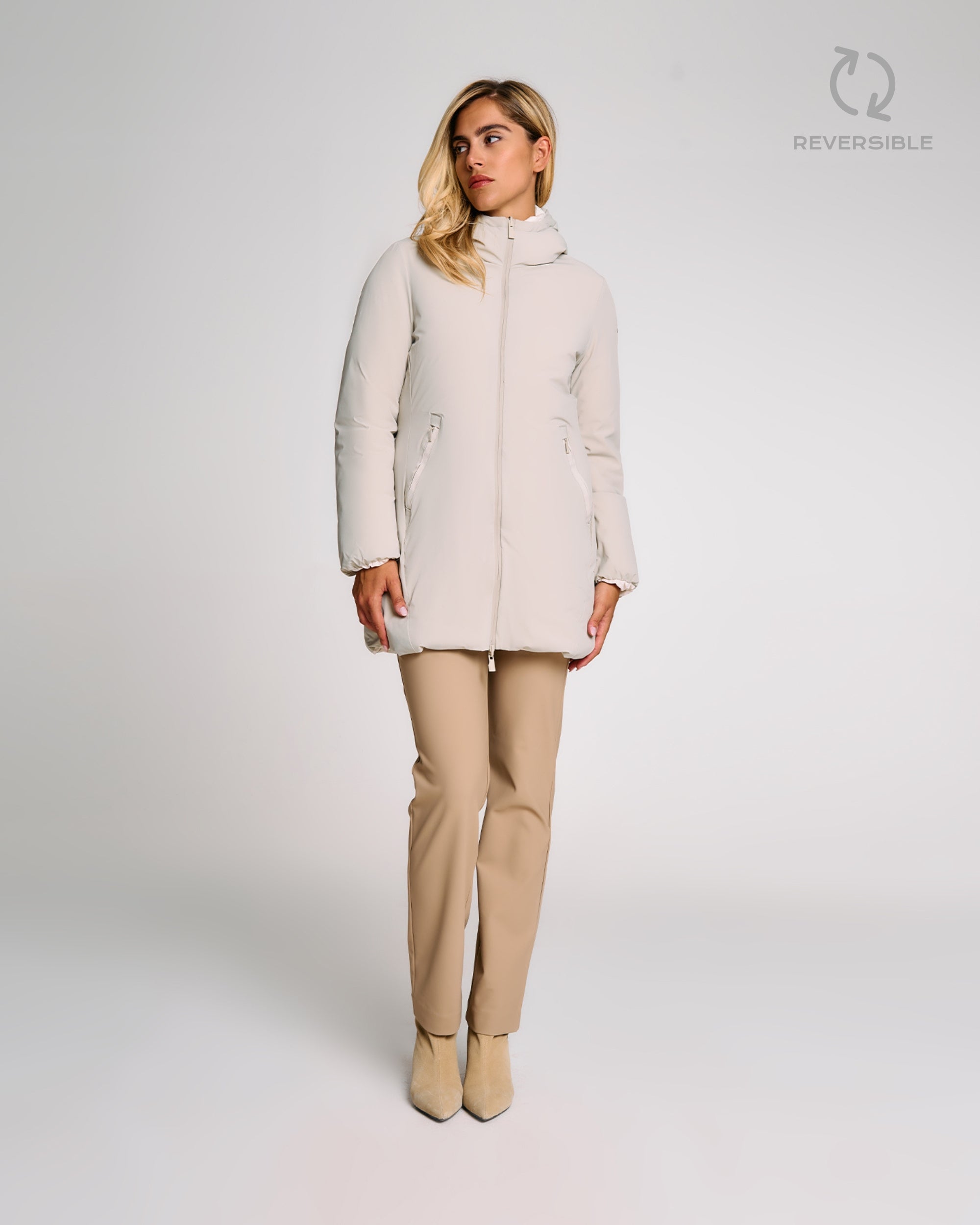 color: taupe/off white