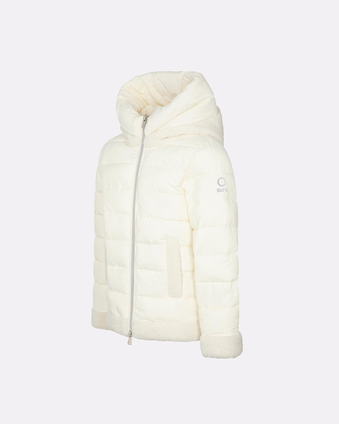 Giubbotto Suns K Afrodite da bambina con dettagli in eco fur