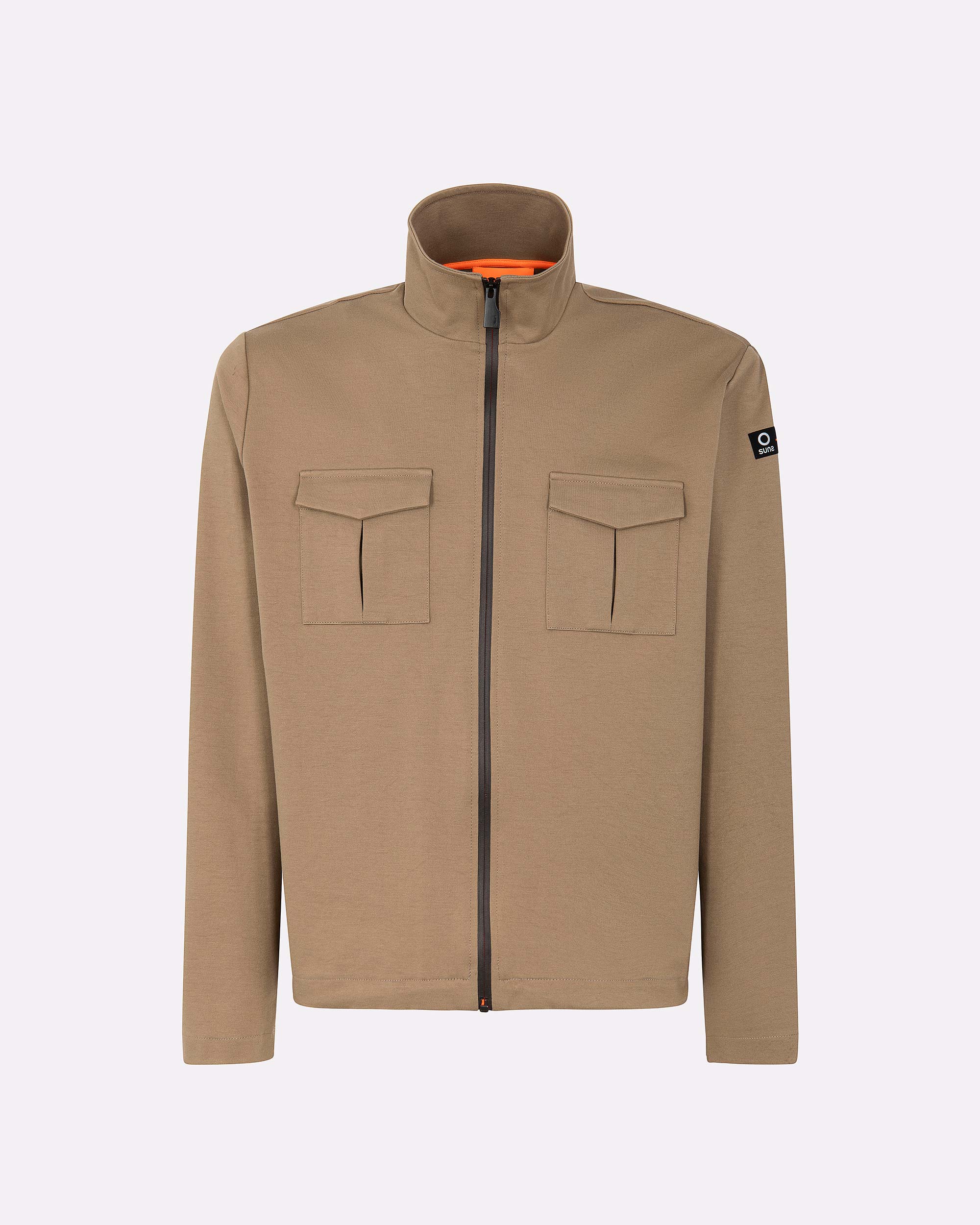 Felpa Uomo Suns Cutter Velvet con zip e tasconi-2