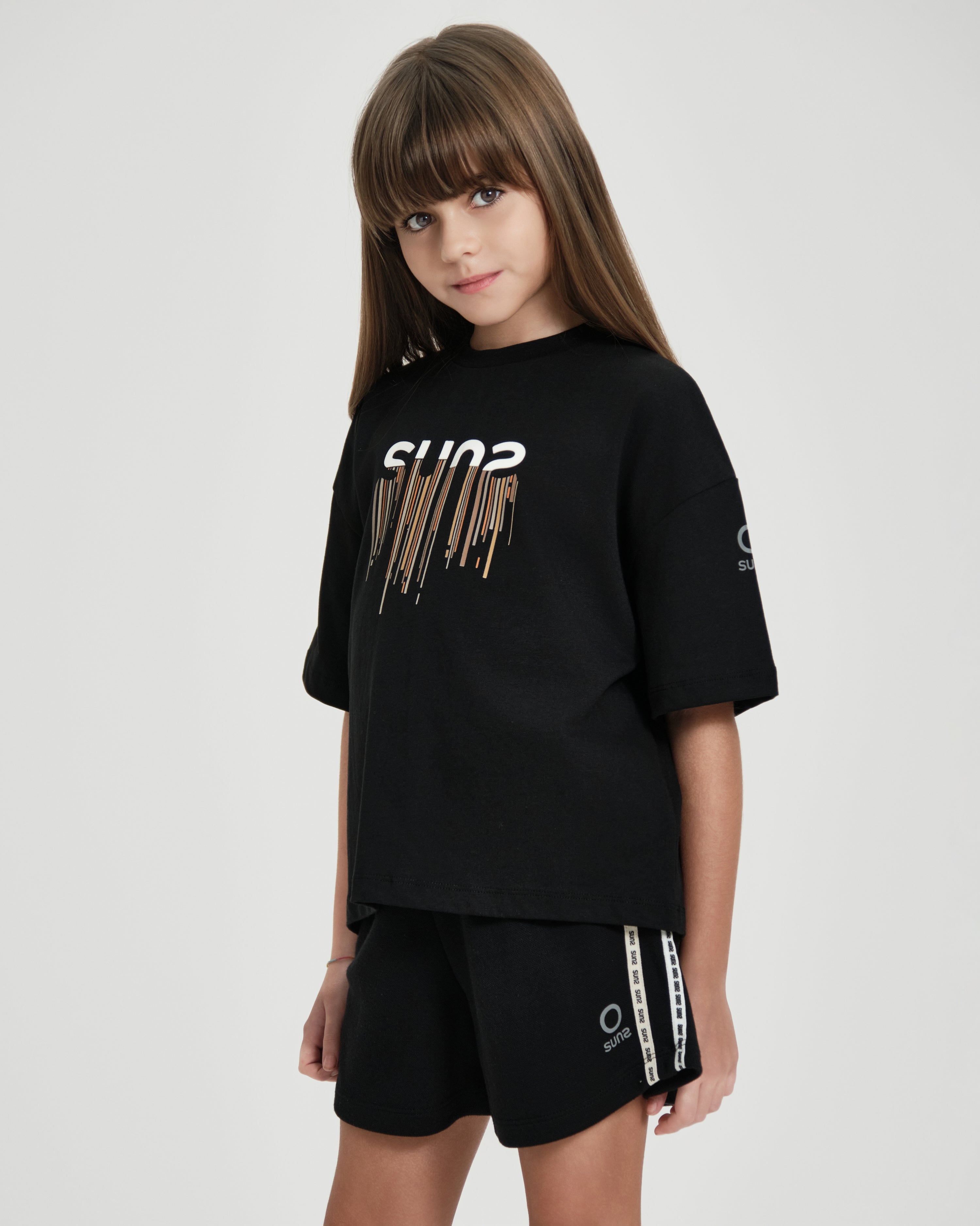 T-shirt bambina SUNS K Desy modello crop