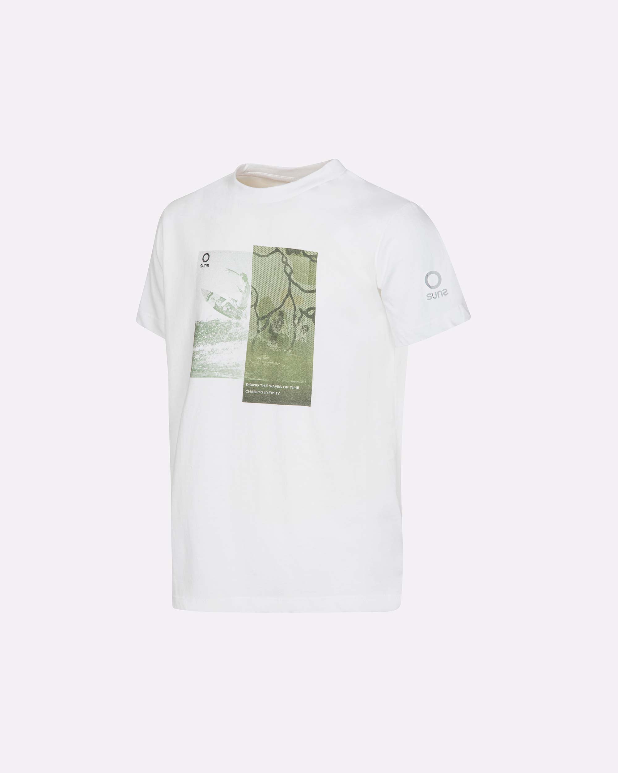 T-shirt bambino SUNS K Paolo Newcamou con grafica frontale-zoom-2