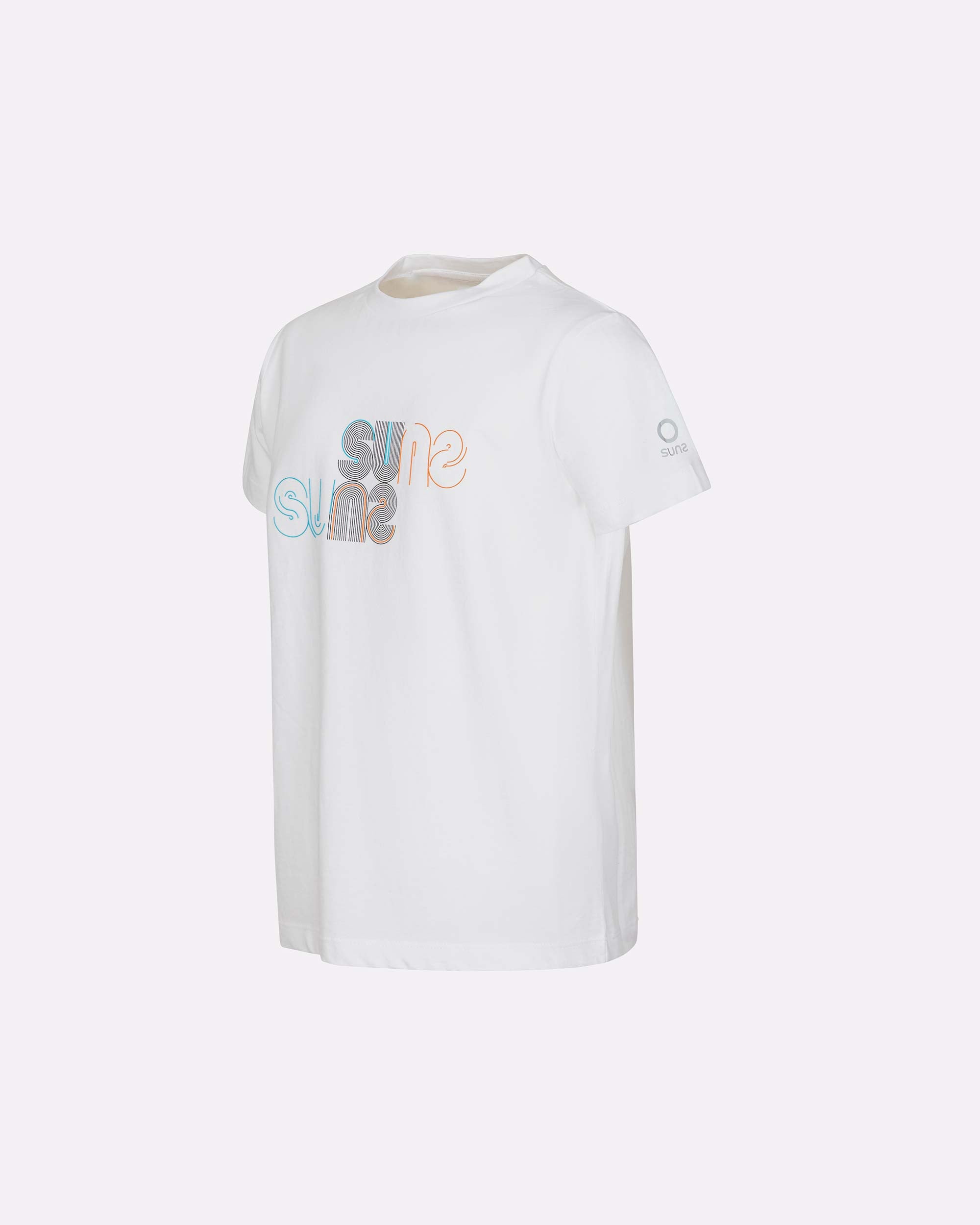 T-shirt bambino SUNS K Paolo Grid con grafica frontale-zoom-4