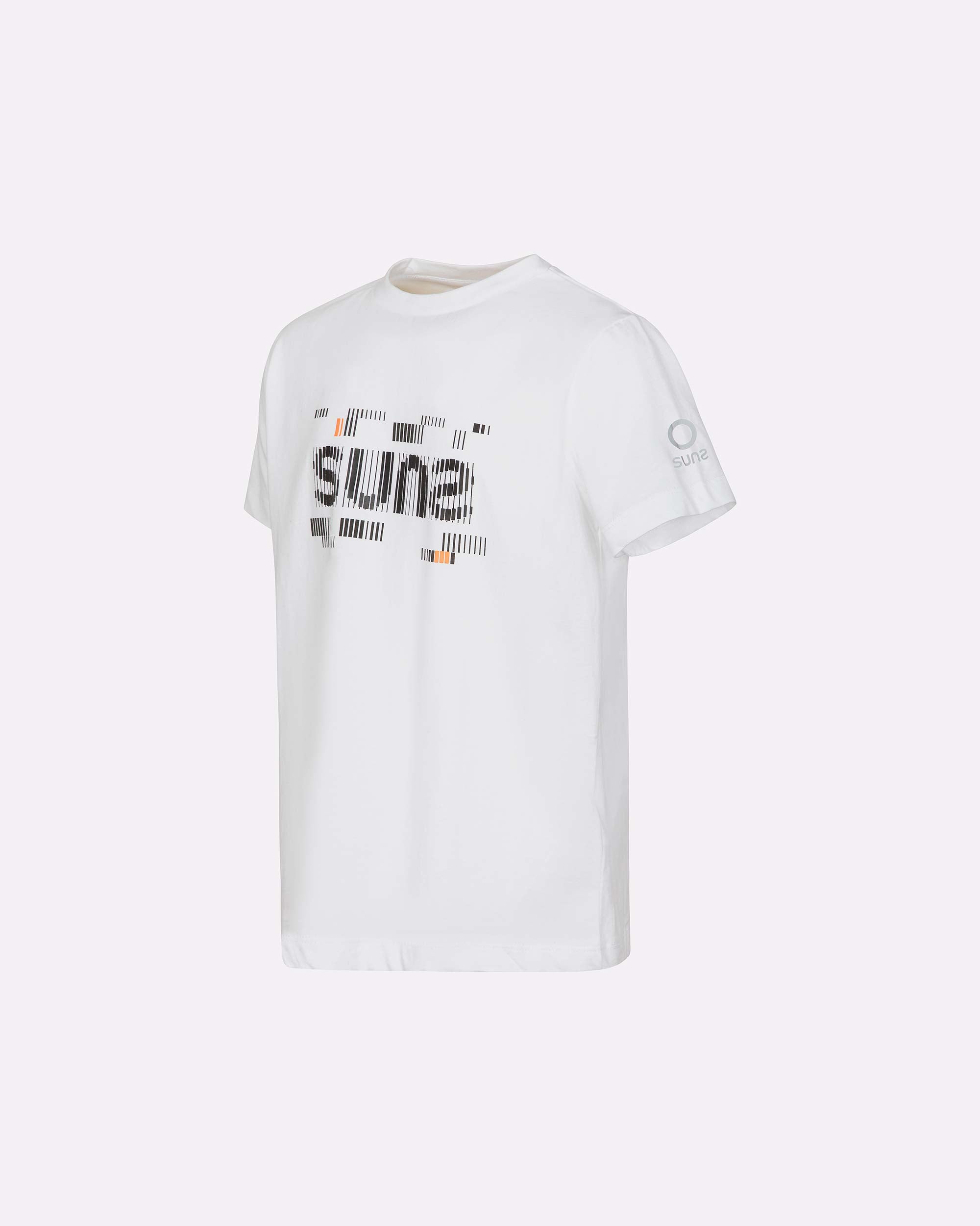 T-shirt bambino SUNS K Paolo Glitch con grafica frontale-zoom-3