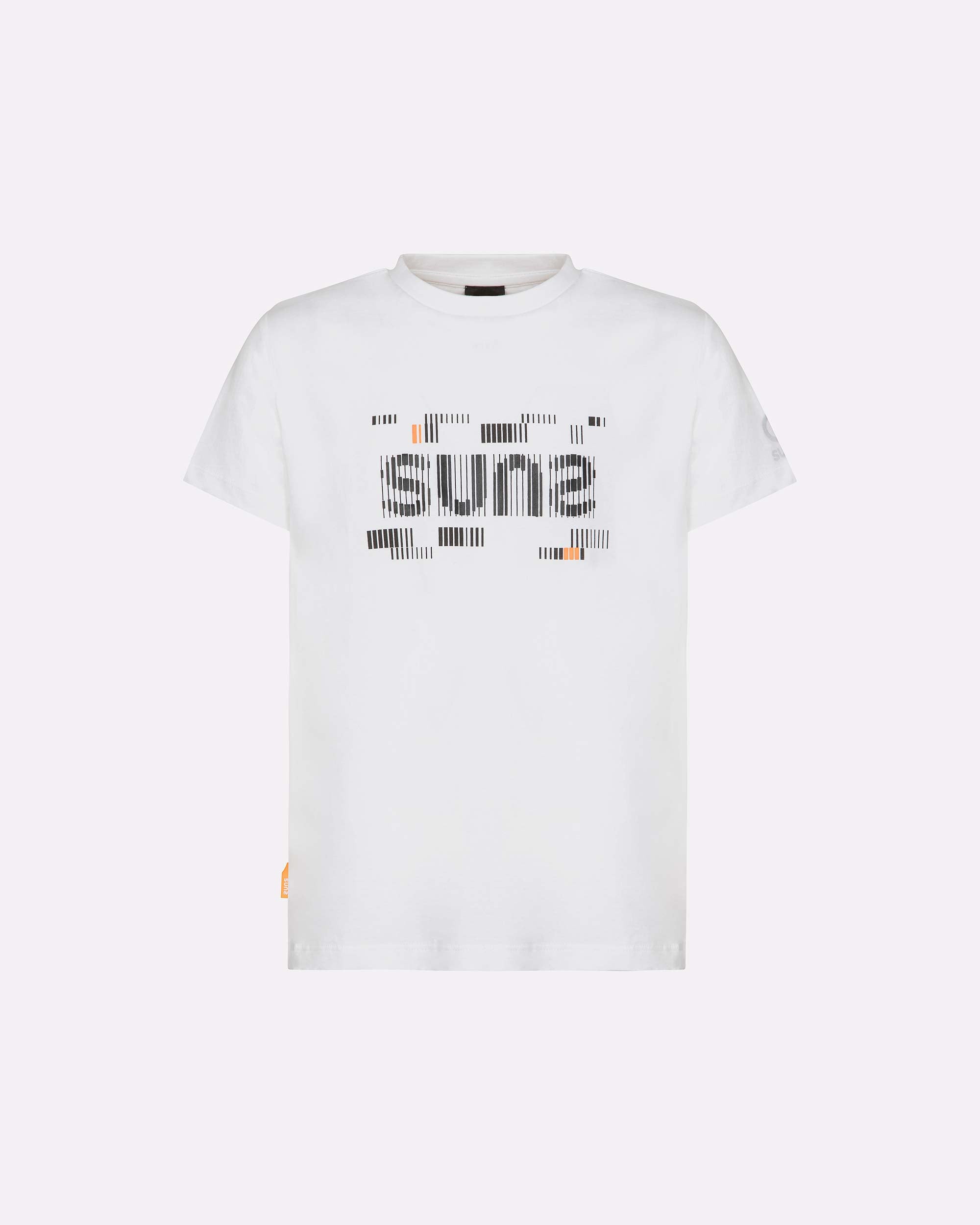 T-shirt bambino SUNS K Paolo Glitch con grafica frontale-zoom-2